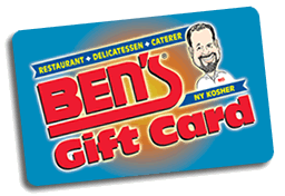 Order Ben's Individual Gift Cards