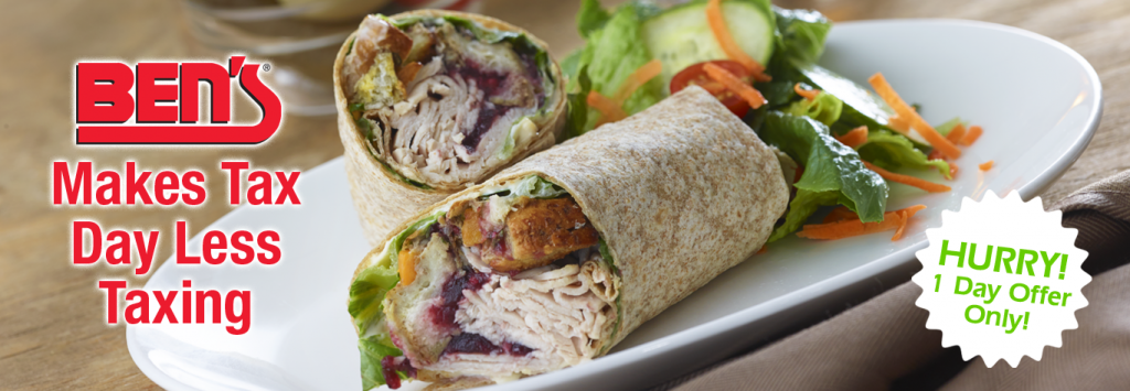 Ben's Makes Tax Day Less Taxing... Get The Coupon!