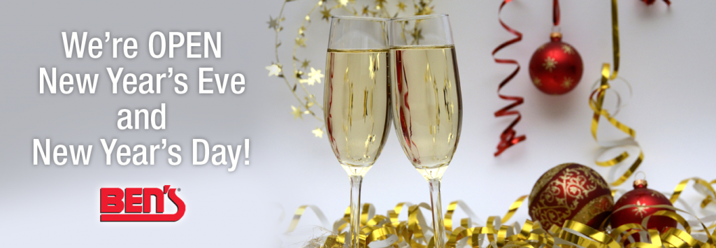 Ben's Is OPEN New Year's Eve & Day