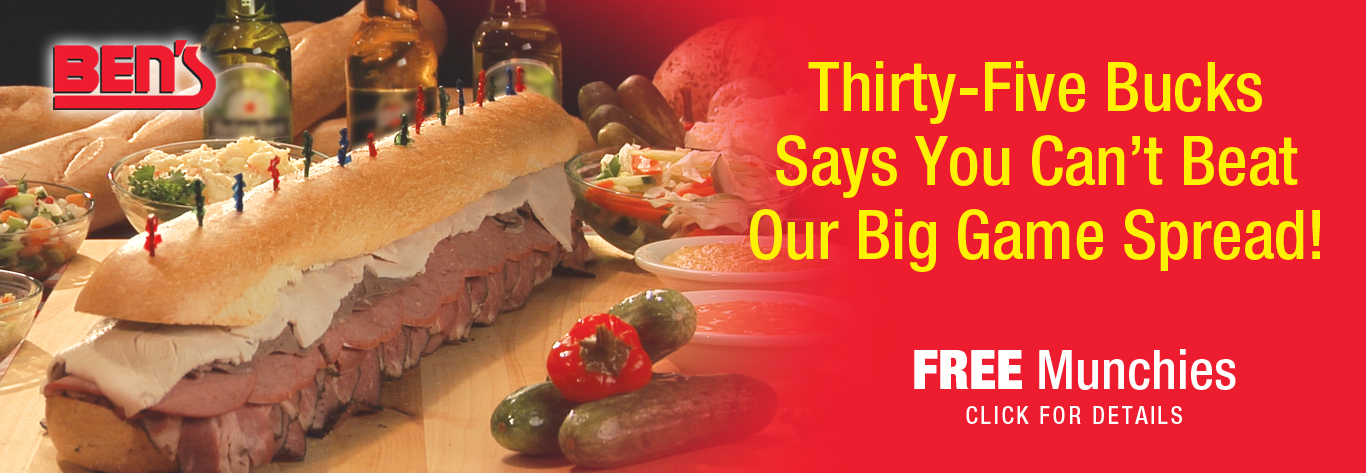 Thirty-Five Bucks Says You Cant Beat Our Big Game Spread!