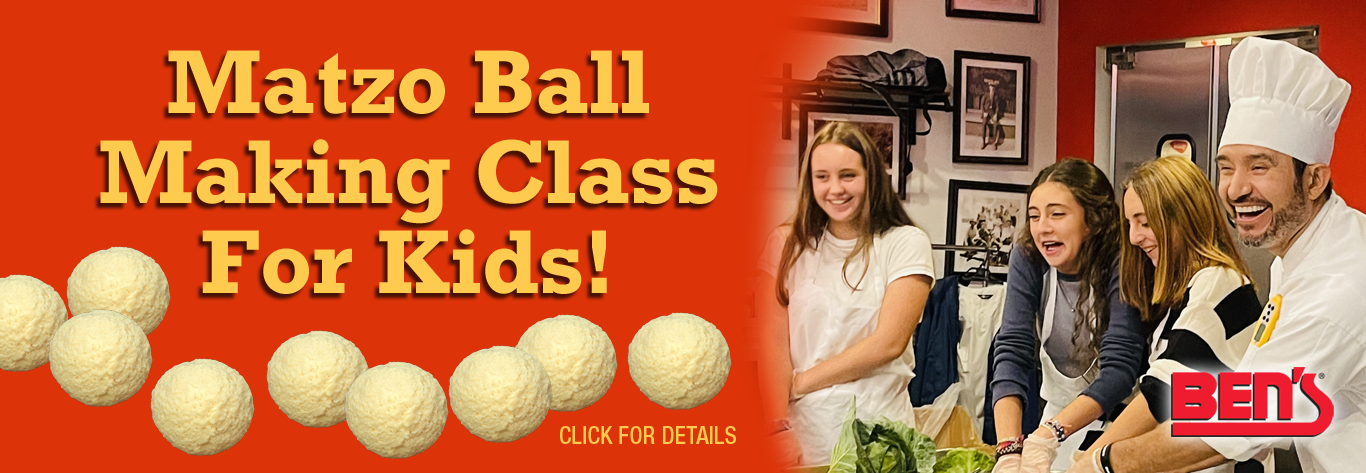 Ben's Matzo Ball Making Class For Kids!